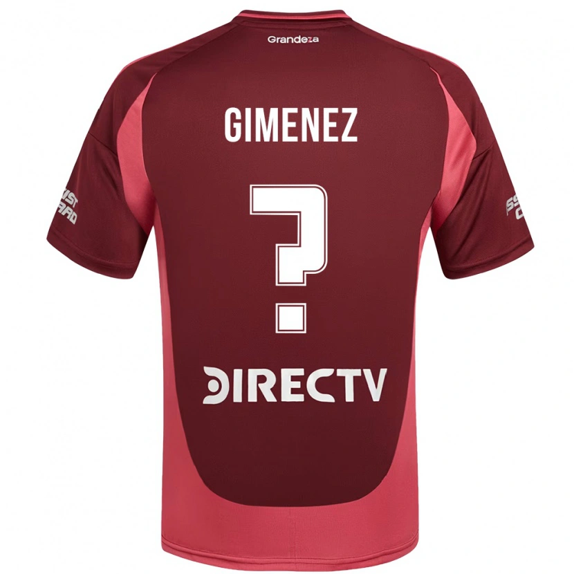 Danxen Dzieci Ulises Giménez #0 Biały Czerwony Wyjazdowa Koszulka 2025/26 Koszulki Klubowe