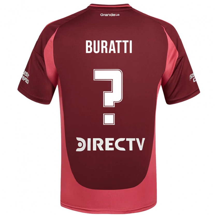 Danxen Dzieci Ramiro Buratti #0 Burgundzki Magenta Wyjazdowa Koszulka 2025/26 Koszulki Klubowe