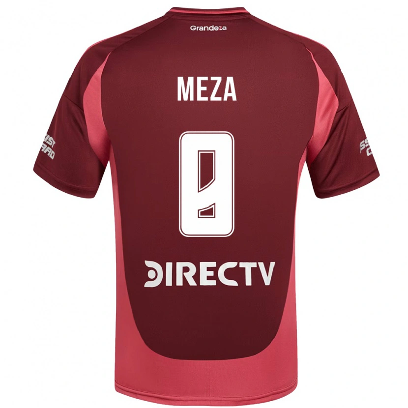 Danxen Dzieci Maximiliano Meza #8 Biały Czerwony Wyjazdowa Koszulka 2025/26 Koszulki Klubowe