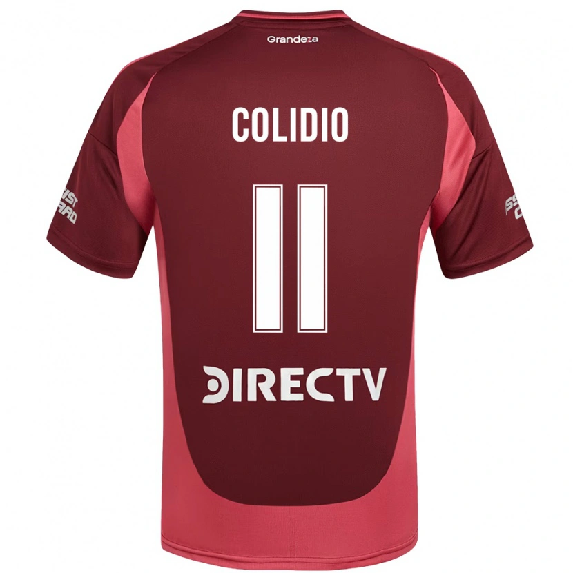 Danxen Dzieci Facundo Colidio #11 Biały Czerwony Wyjazdowa Koszulka 2025/26 Koszulki Klubowe