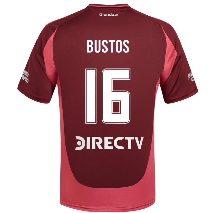 Danxen Dzieci Fabricio Bustos #16 Biały Czerwony Wyjazdowa Koszulka 2025/26 Koszulki Klubowe