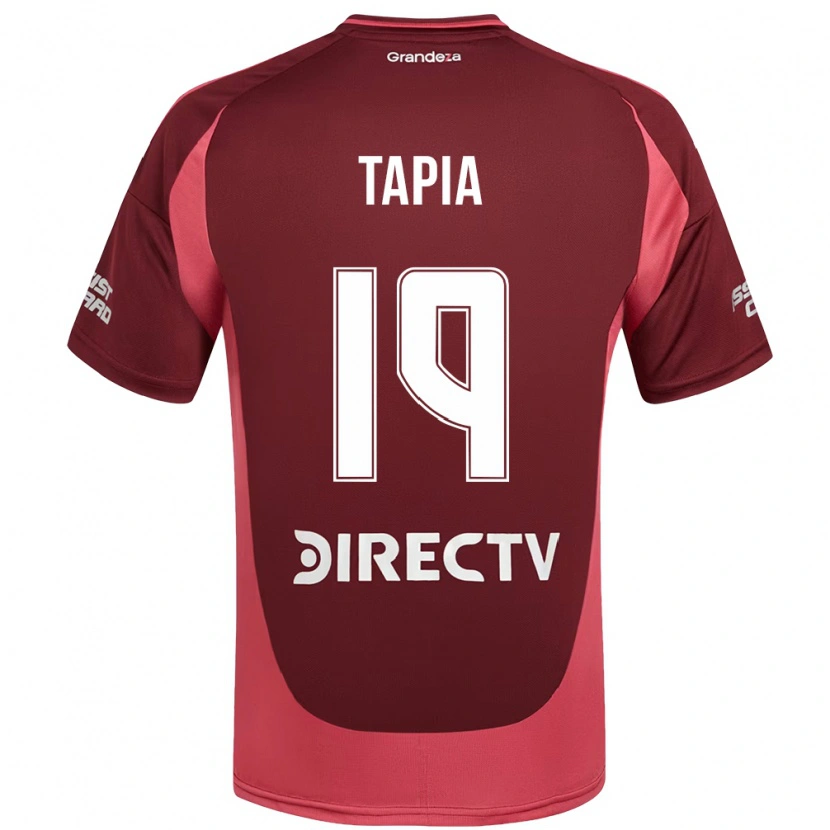 Danxen Dzieci Gonzalo Tapia #19 Biały Czerwony Wyjazdowa Koszulka 2025/26 Koszulki Klubowe