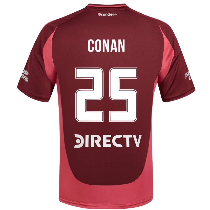 Danxen Dzieci Conan Ledesma #25 Biały Czerwony Wyjazdowa Koszulka 2025/26 Koszulki Klubowe