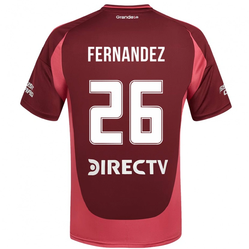 Danxen Dzieci Nacho Fernández #26 Biały Czerwony Wyjazdowa Koszulka 2025/26 Koszulki Klubowe