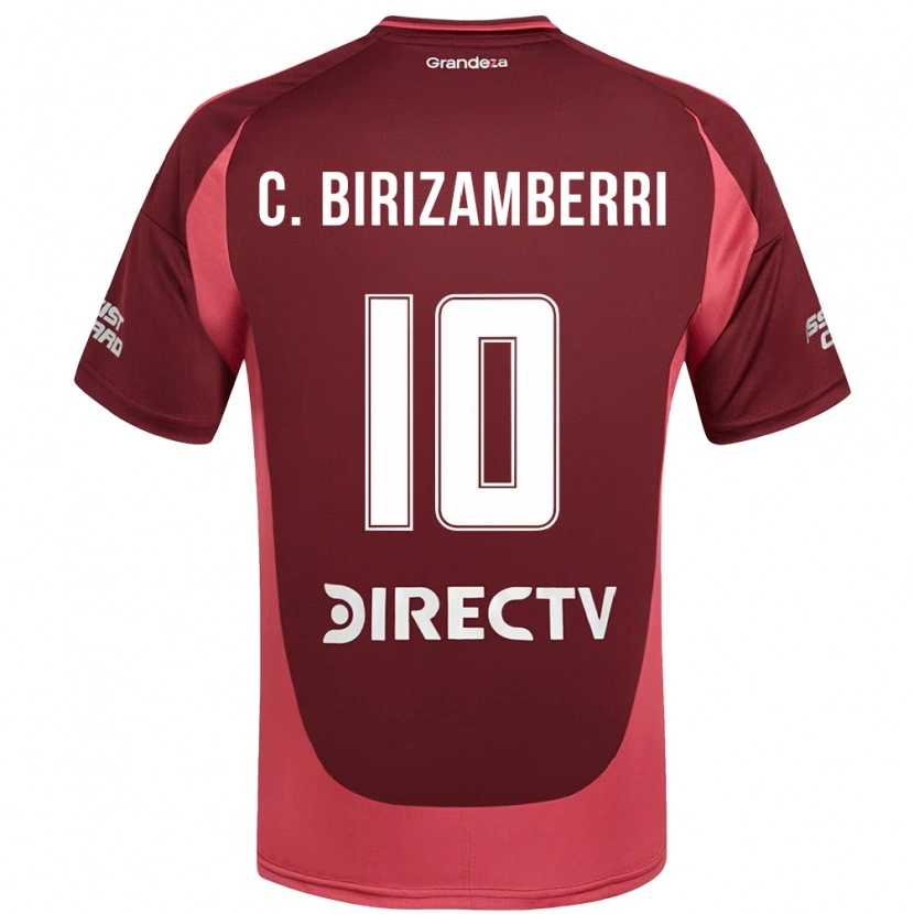 Danxen Dzieci Carolina Birizamberri #10 Burgundzki Magenta Wyjazdowa Koszulka 2025/26 Koszulki Klubowe