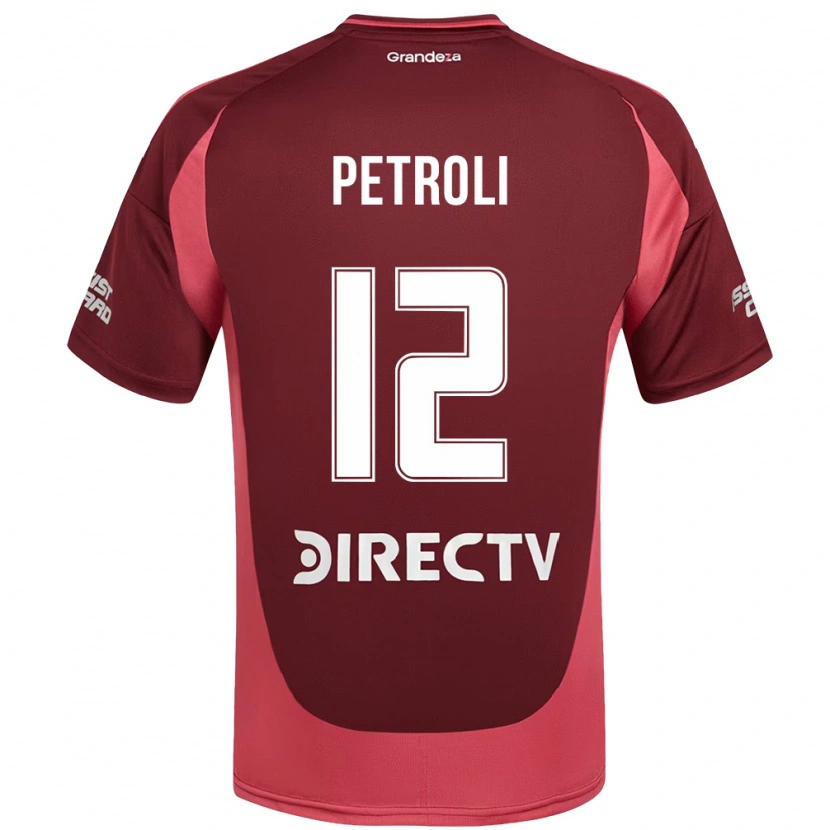 Danxen Dzieci Franco Petroli #12 Biały Czerwony Wyjazdowa Koszulka 2025/26 Koszulki Klubowe