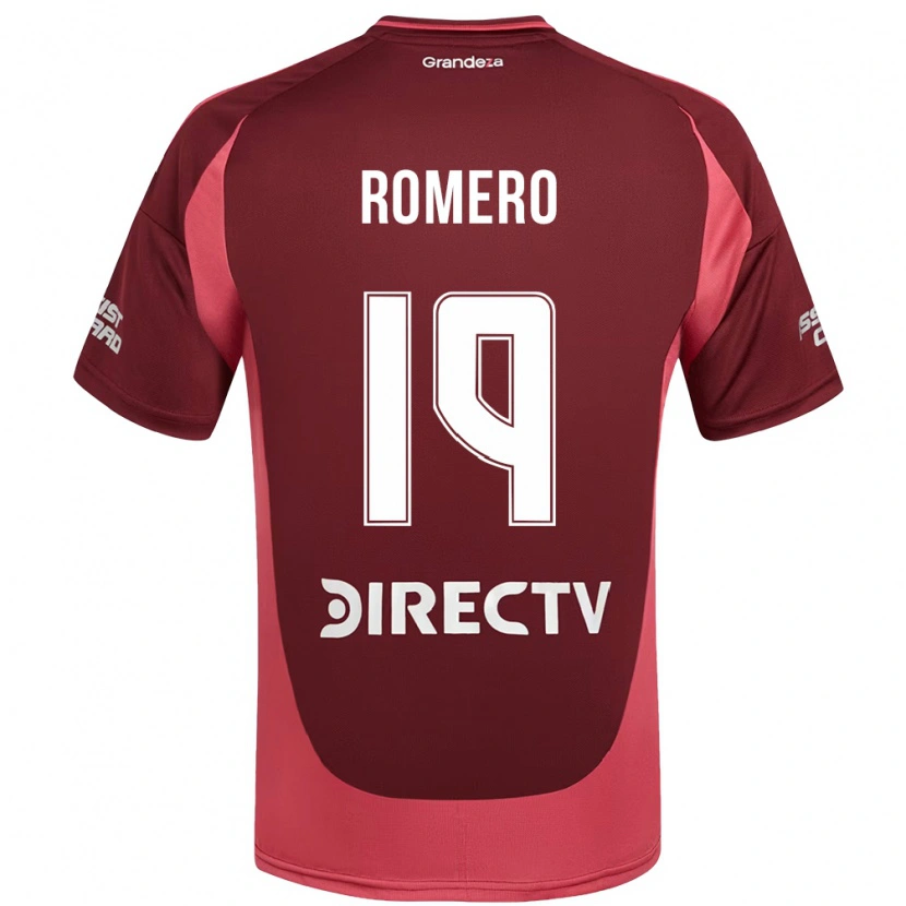 Danxen Dzieci Braian Romero #19 Burgundzki Magenta Wyjazdowa Koszulka 2025/26 Koszulki Klubowe
