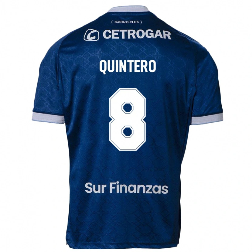 Danxen Dzieci Juan Fernando Quintero #8 Błękitny Wyjazdowa Koszulka 2025/26 Koszulki Klubowe
