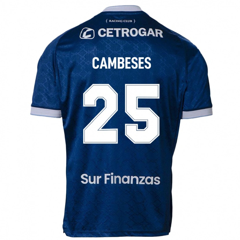Danxen Dzieci Facundo Cambeses #25 Ciemnoniebieski Wyjazdowa Koszulka 2025/26 Koszulki Klubowe