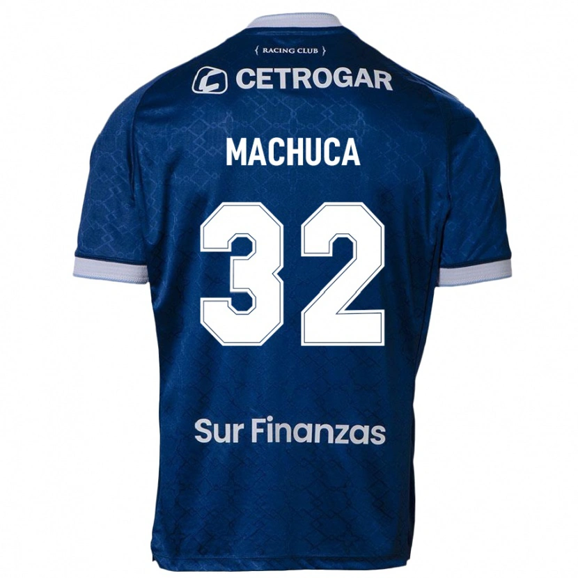 Danxen Dzieci Elias Machuca #32 Błękitny Wyjazdowa Koszulka 2025/26 Koszulki Klubowe