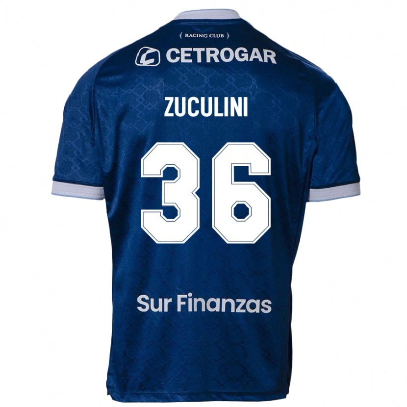 Danxen Dzieci Bruno Zuculini #36 Błękitny Wyjazdowa Koszulka 2025/26 Koszulki Klubowe