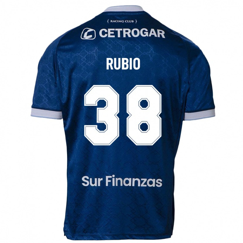 Danxen Dzieci Tobias Rubio #38 Błękitny Wyjazdowa Koszulka 2025/26 Koszulki Klubowe