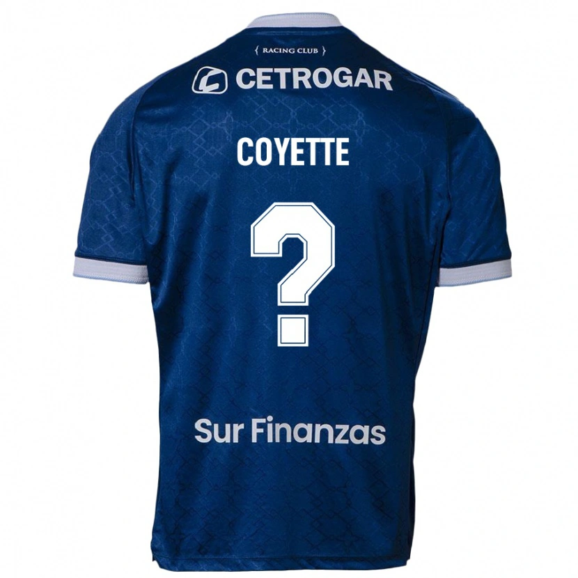 Danxen Dzieci Mateo Coyette #0 Błękitny Wyjazdowa Koszulka 2025/26 Koszulki Klubowe