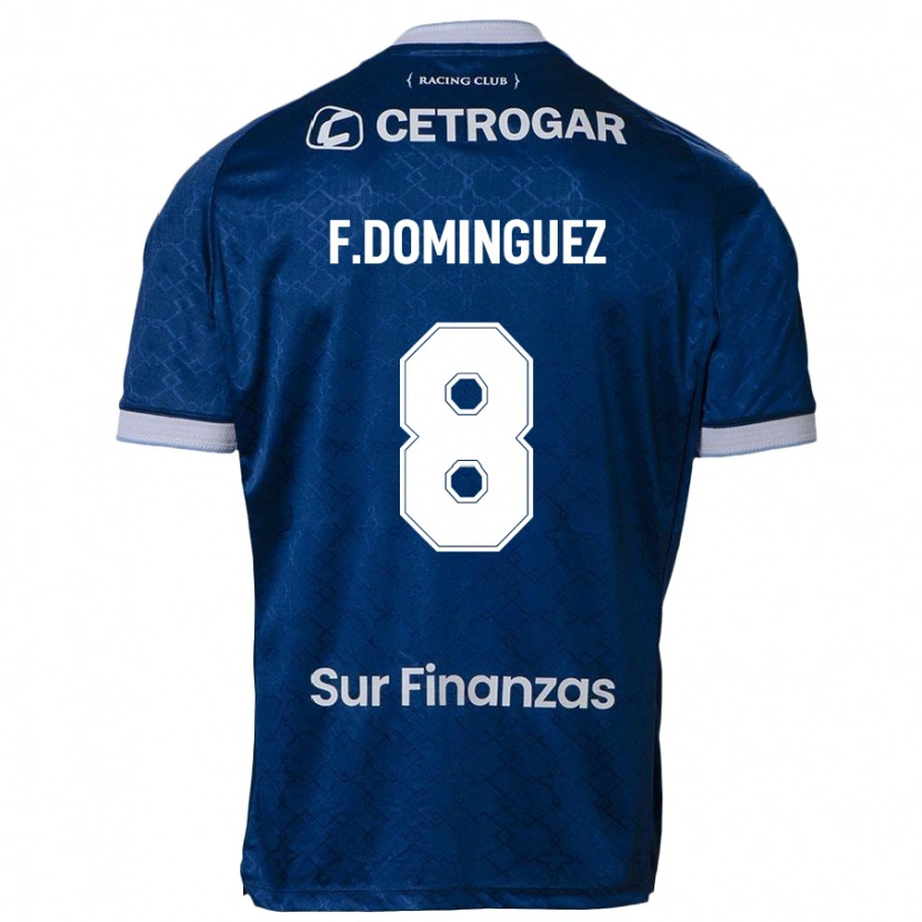 Danxen Dzieci Fabricio Dominguez #8 Błękitny Wyjazdowa Koszulka 2025/26 Koszulki Klubowe