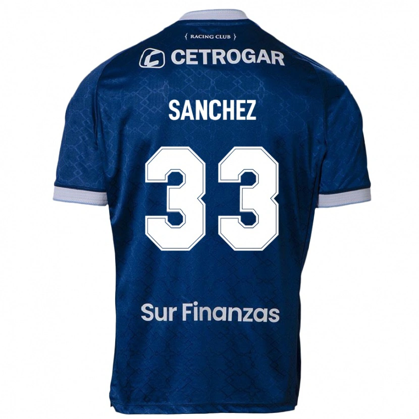 Danxen Dzieci Sergio Sanchez #33 Błękitny Wyjazdowa Koszulka 2025/26 Koszulki Klubowe
