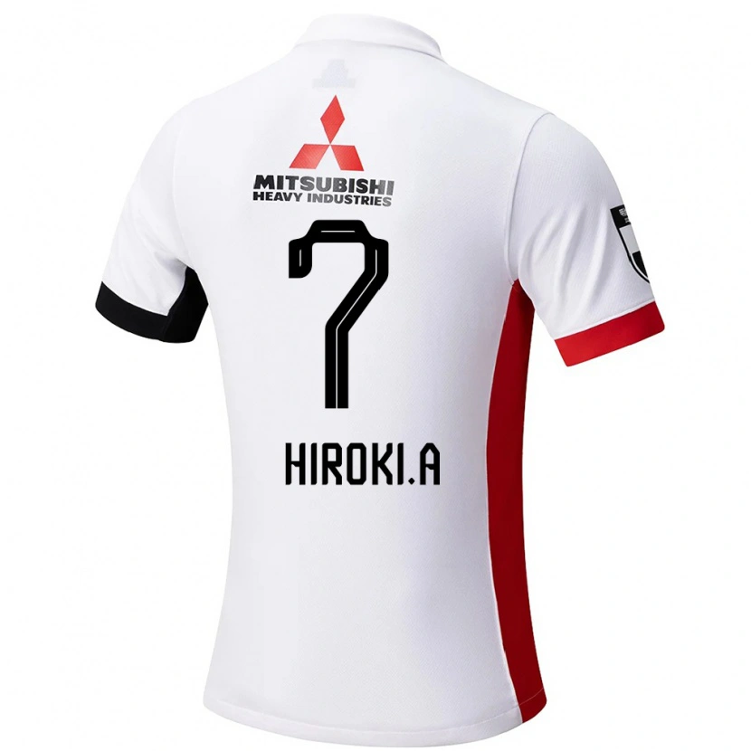 Danxen Dzieci Hiroki Abe #7 Czerwony Biały Wyjazdowa Koszulka 2025/26 Koszulki Klubowe