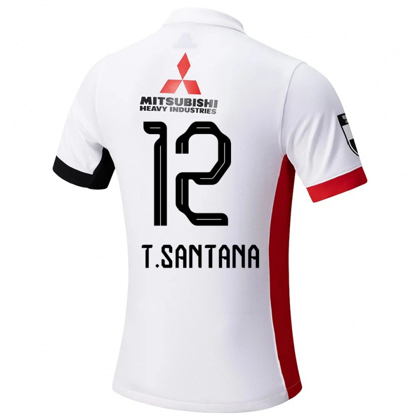 Danxen Dzieci Thiago #12 Czerwony Biały Wyjazdowa Koszulka 2025/26 Koszulki Klubowe