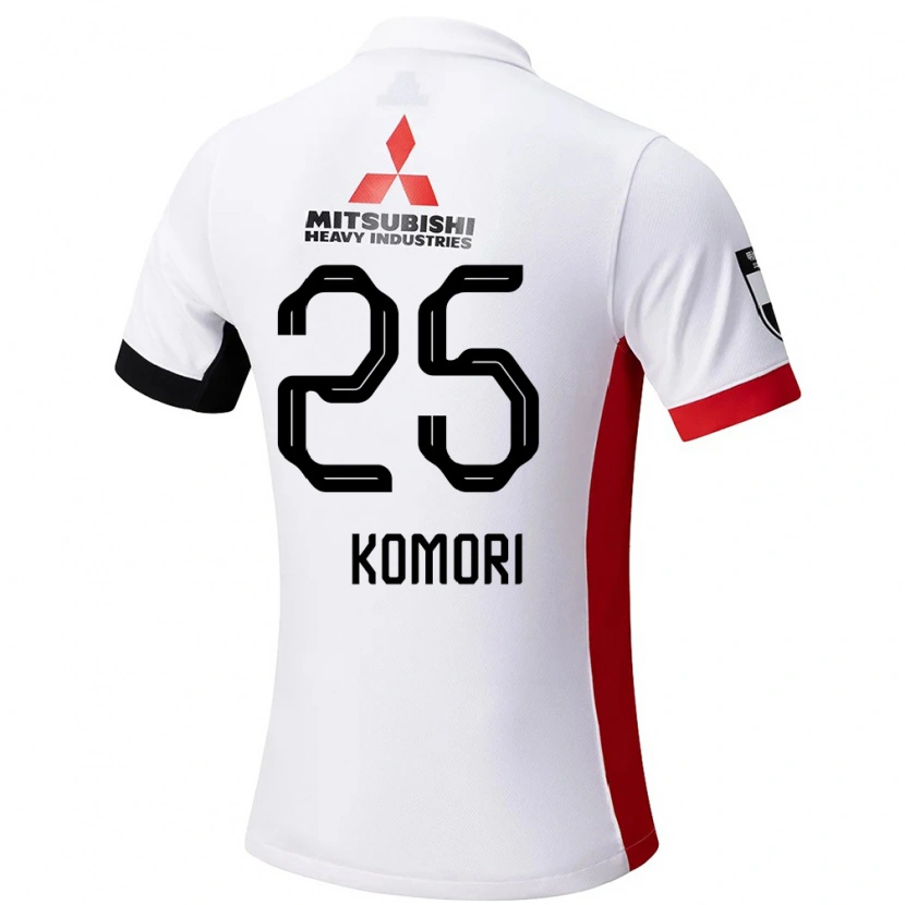 Danxen Dzieci Haruki Komori #25 Czerwony Biały Wyjazdowa Koszulka 2025/26 Koszulki Klubowe