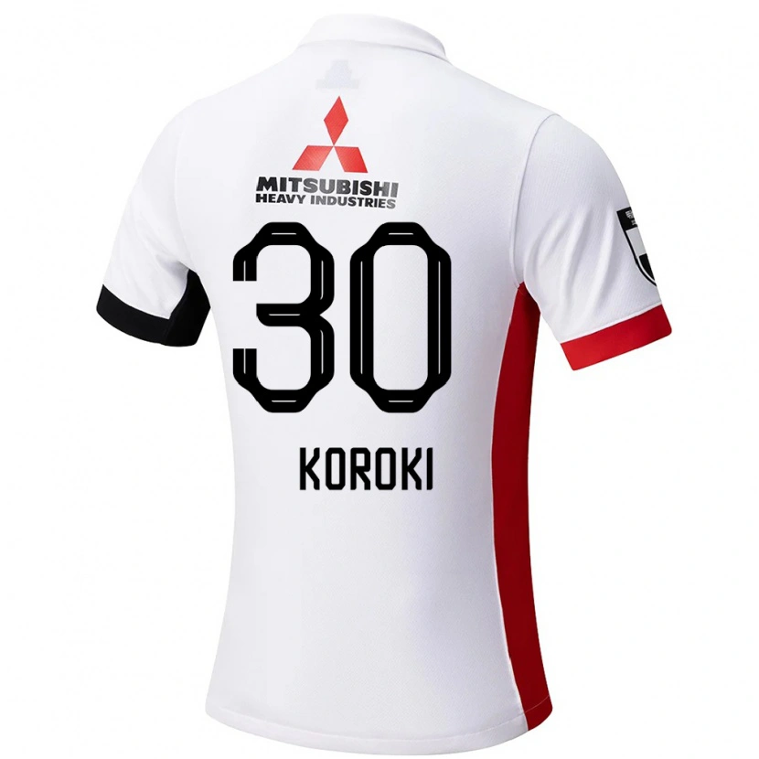 Danxen Dzieci Shinzo Koroki #30 Czerwony Biały Wyjazdowa Koszulka 2025/26 Koszulki Klubowe