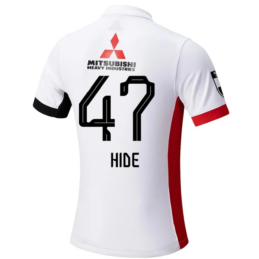 Danxen Dzieci Hidetoshi Takeda #47 Czerwony Biały Wyjazdowa Koszulka 2025/26 Koszulki Klubowe