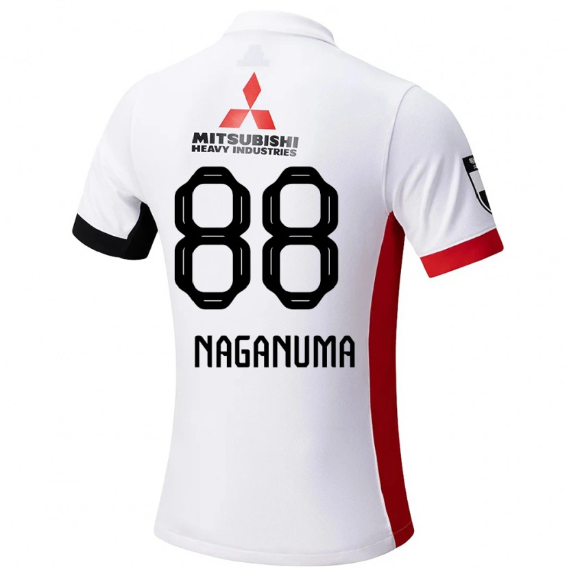 Danxen Dzieci Yoichi Naganuma #88 Czerwony Biały Wyjazdowa Koszulka 2025/26 Koszulki Klubowe