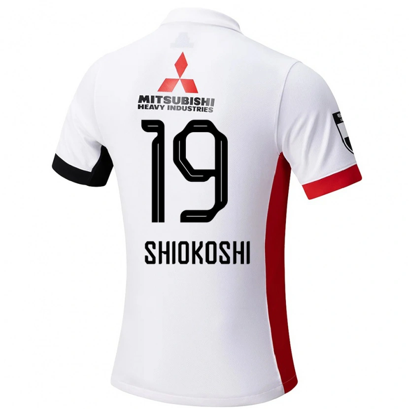 Danxen Dzieci Yuzuho Shiokoshi #19 Czerwony Biały Wyjazdowa Koszulka 2025/26 Koszulki Klubowe