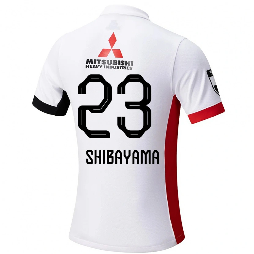 Danxen Dzieci Fumina Shibayama #23 Czerwony Biały Wyjazdowa Koszulka 2025/26 Koszulki Klubowe