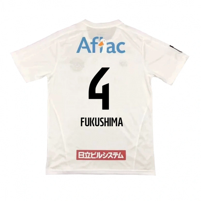 Danxen Dzieci Taiga Fukushima #4 Czarny Żółty Wyjazdowa Koszulka 2025/26 Koszulki Klubowe
