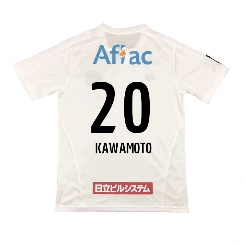 Danxen Dzieci Daizen Kawamoto #20 Czarny Żółty Wyjazdowa Koszulka 2025/26 Koszulki Klubowe