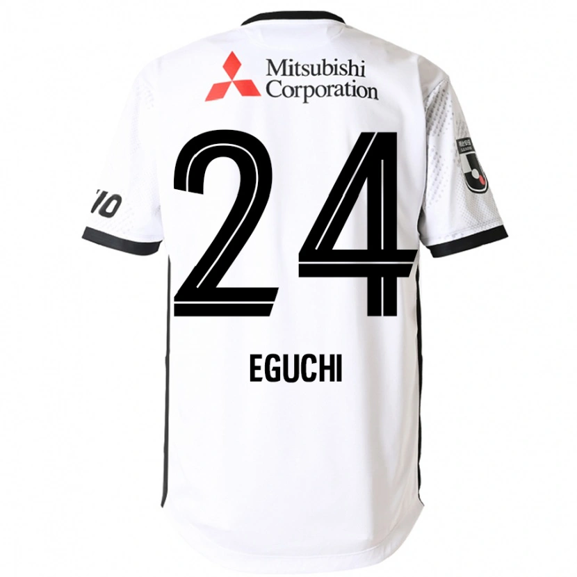 Danxen Dzieci Kaito Eguchi #24 Królewski Niebieski Biały Wyjazdowa Koszulka 2025/26 Koszulki Klubowe