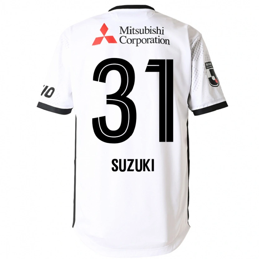 Danxen Dzieci Kaede Suzuki #31 Królewski Niebieski Biały Wyjazdowa Koszulka 2025/26 Koszulki Klubowe