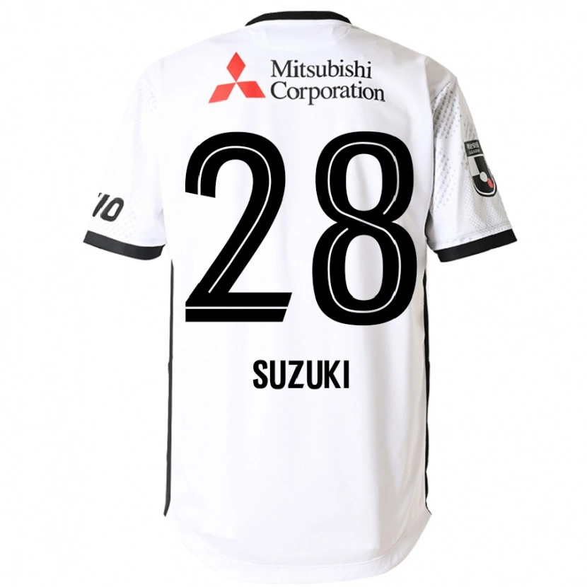Danxen Dzieci Junya Suzuki #28 Królewski Niebieski Biały Wyjazdowa Koszulka 2025/26 Koszulki Klubowe
