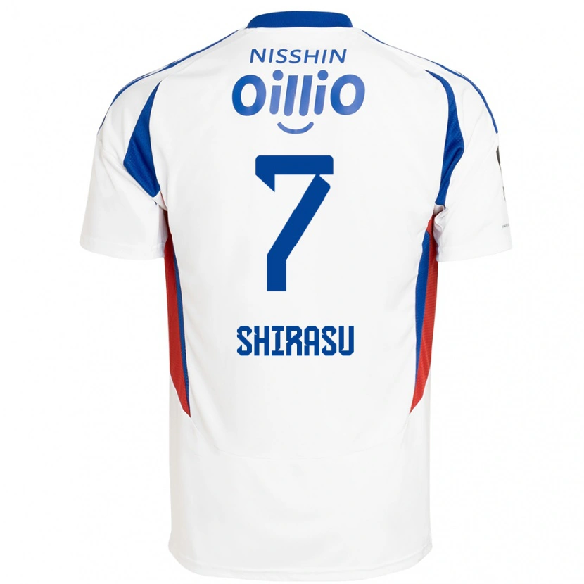 Danxen Dzieci Kento Shirasu #7 Królewski Niebieski Biały Wyjazdowa Koszulka 2025/26 Koszulki Klubowe