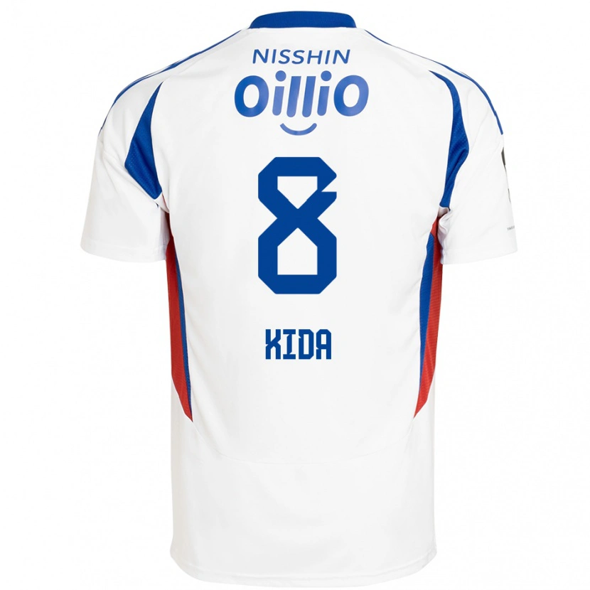 Danxen Dzieci Takuya Kida #8 Królewski Niebieski Biały Wyjazdowa Koszulka 2025/26 Koszulki Klubowe