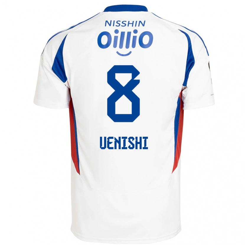 Danxen Dzieci Haruki Uenishi #8 Królewski Niebieski Biały Wyjazdowa Koszulka 2025/26 Koszulki Klubowe