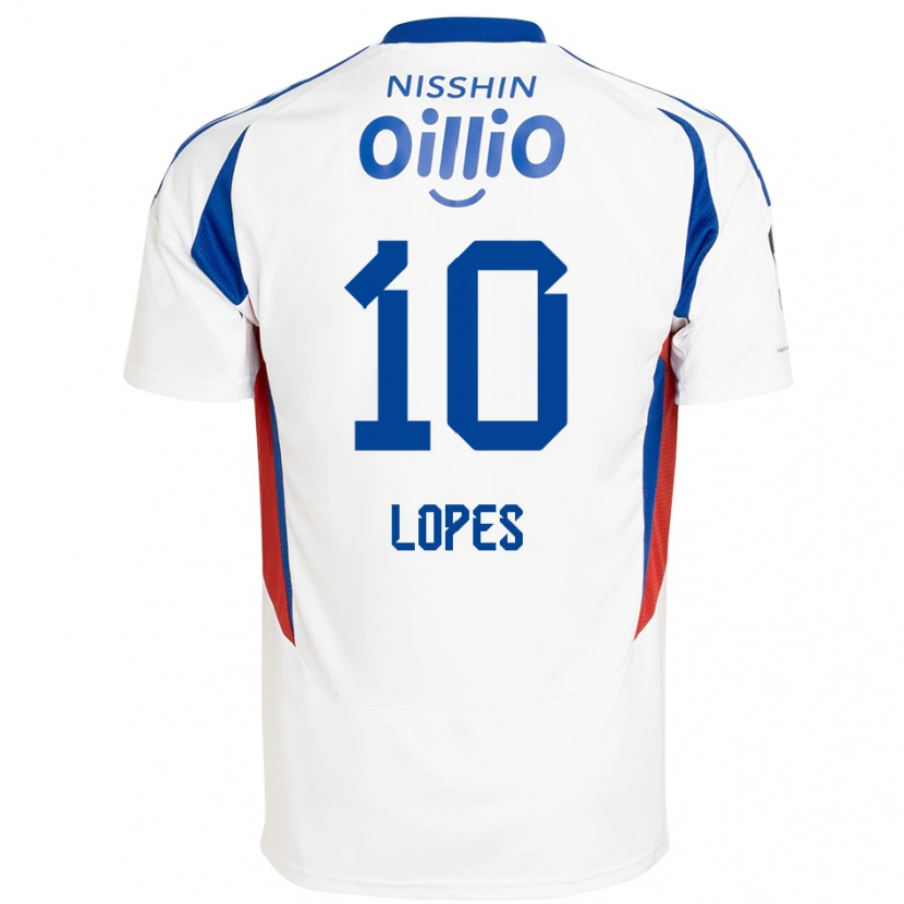 Danxen Dzieci Anderson Lopes #10 Królewski Niebieski Biały Wyjazdowa Koszulka 2025/26 Koszulki Klubowe