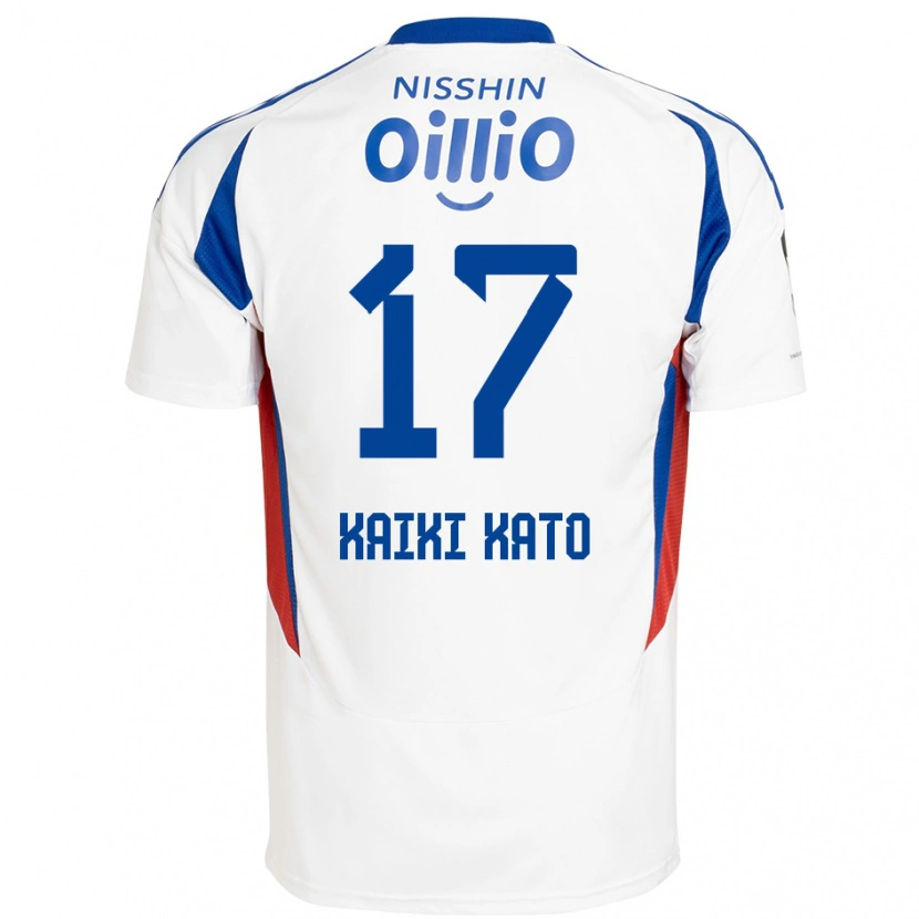 Danxen Dzieci Kaiki Kato #17 Królewski Niebieski Biały Wyjazdowa Koszulka 2025/26 Koszulki Klubowe