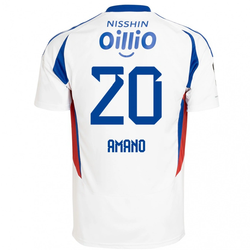 Danxen Dzieci Jun Amano #20 Królewski Niebieski Biały Wyjazdowa Koszulka 2025/26 Koszulki Klubowe