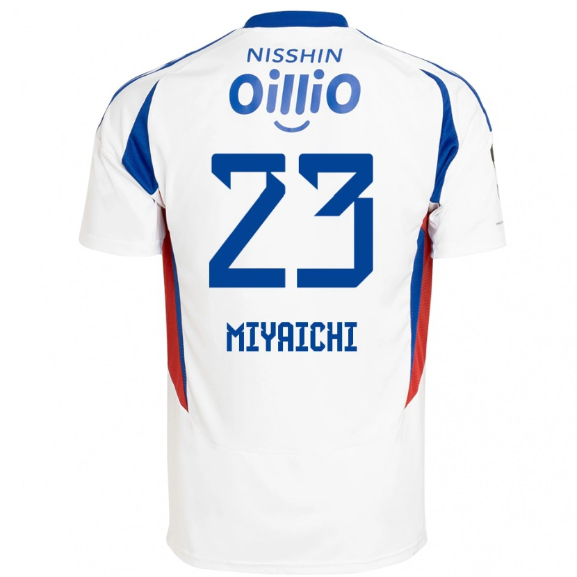 Danxen Dzieci Ryo Miyaichi #23 Królewski Niebieski Biały Wyjazdowa Koszulka 2025/26 Koszulki Klubowe