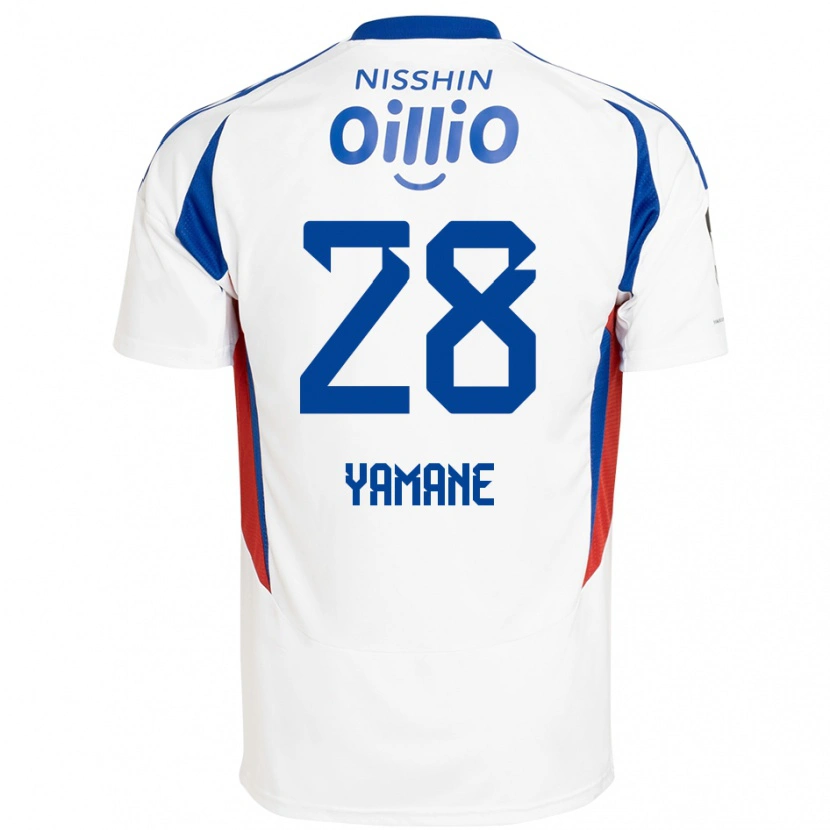 Danxen Dzieci Riku Yamane #28 Królewski Niebieski Biały Wyjazdowa Koszulka 2025/26 Koszulki Klubowe
