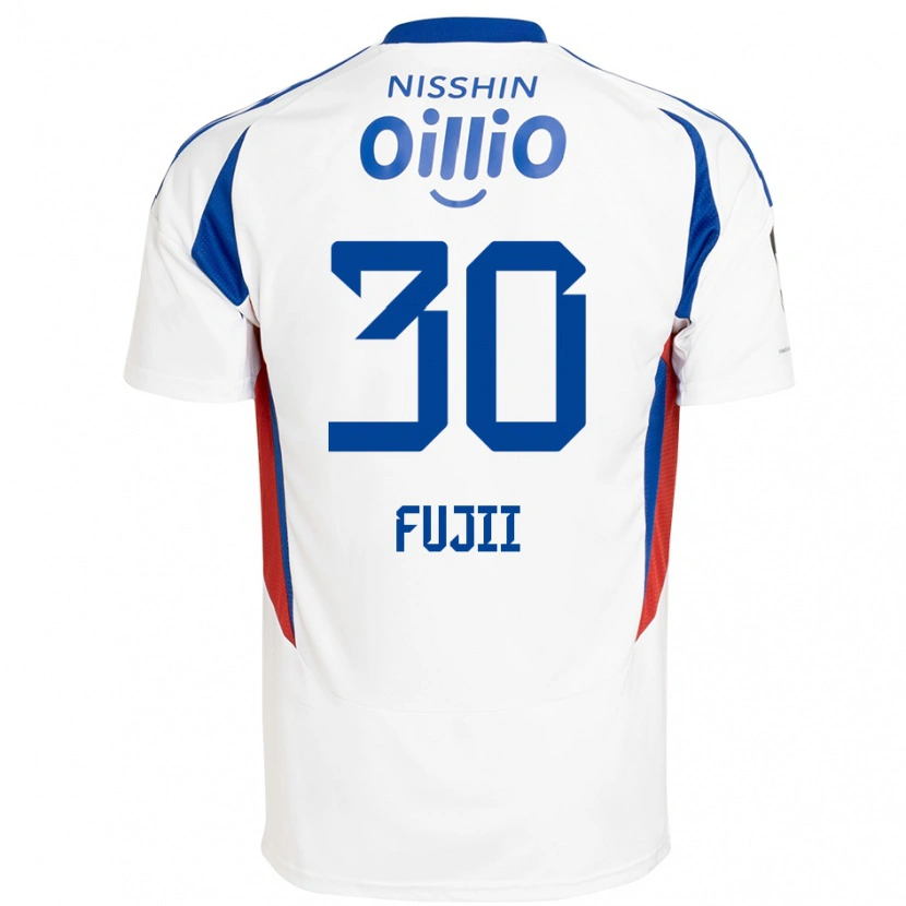 Danxen Dzieci Shota Fujii #30 Królewski Niebieski Biały Wyjazdowa Koszulka 2025/26 Koszulki Klubowe