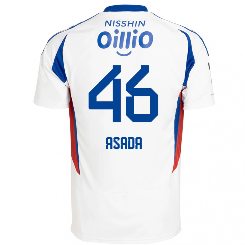 Danxen Dzieci Hiroto Asada #46 Królewski Niebieski Biały Wyjazdowa Koszulka 2025/26 Koszulki Klubowe