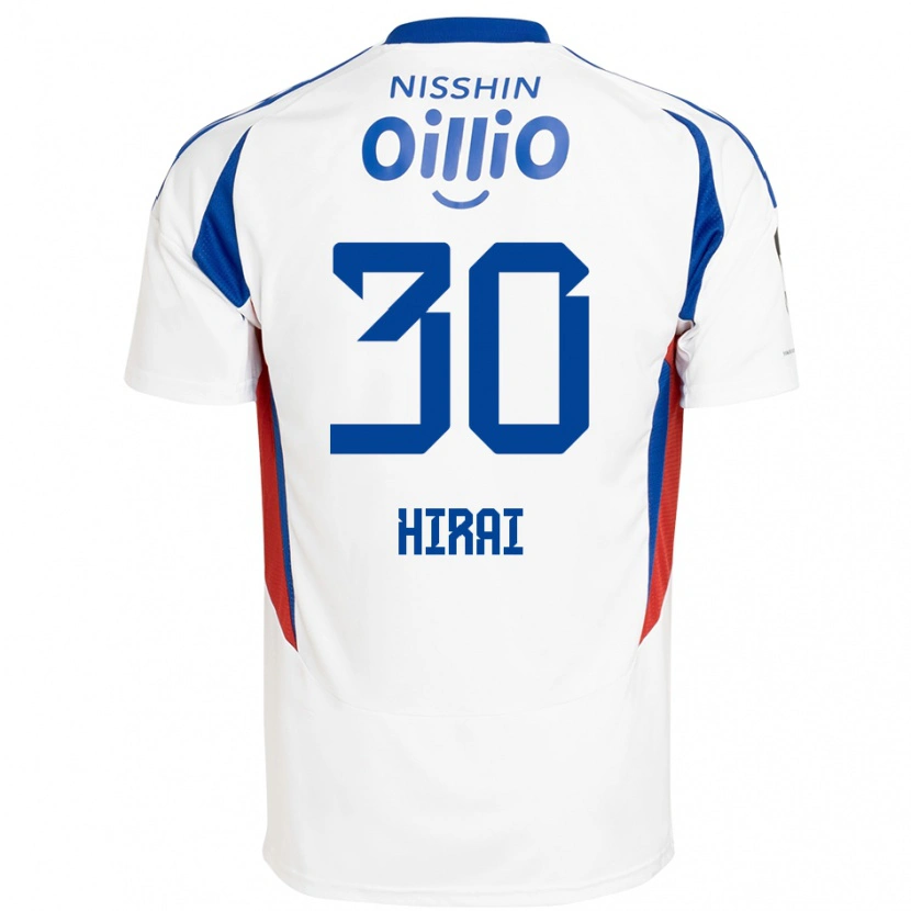 Danxen Dzieci Shunsuke Hirai #30 Królewski Niebieski Biały Wyjazdowa Koszulka 2025/26 Koszulki Klubowe