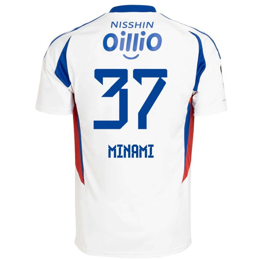 Danxen Dzieci Takuto Minami #37 Królewski Niebieski Biały Wyjazdowa Koszulka 2025/26 Koszulki Klubowe