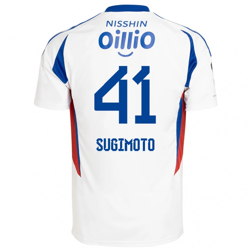 Danxen Dzieci Kenyu Sugimoto #41 Królewski Niebieski Biały Wyjazdowa Koszulka 2025/26 Koszulki Klubowe