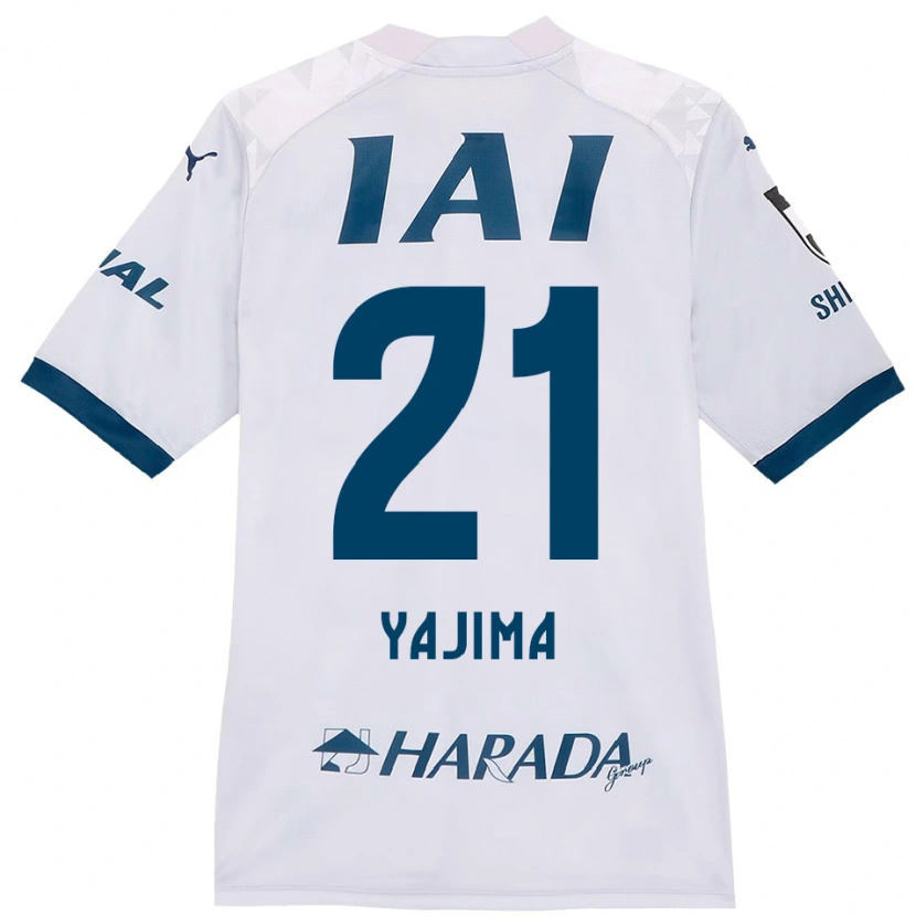 Danxen Dzieci Shinya Yajima #21 Biały Królewski Niebieski Wyjazdowa Koszulka 2025/26 Koszulki Klubowe