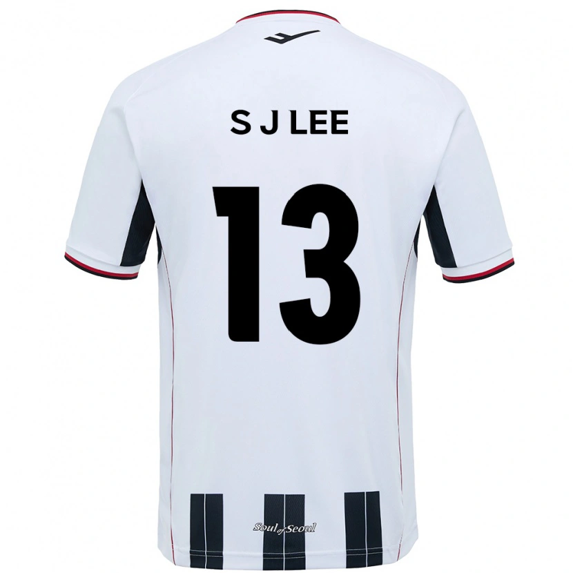 Danxen Dzieci Seo-Jun Lee #13 Biały Czarny Wyjazdowa Koszulka 2025/26 Koszulki Klubowe