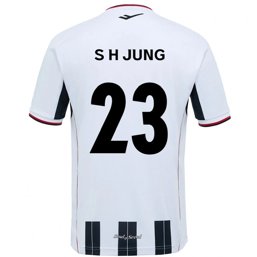 Danxen Dzieci Hyeon-Soo Jung #23 Czarny Czerwony Wyjazdowa Koszulka 2025/26 Koszulki Klubowe