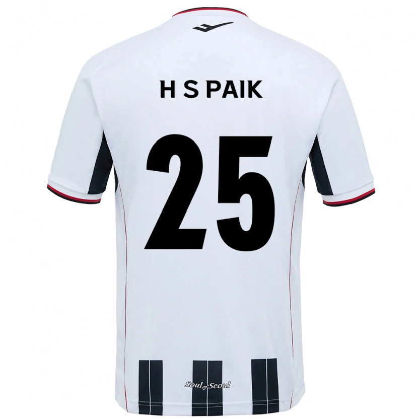 Danxen Dzieci Sang-Hoon Paik #25 Czarny Czerwony Wyjazdowa Koszulka 2025/26 Koszulki Klubowe