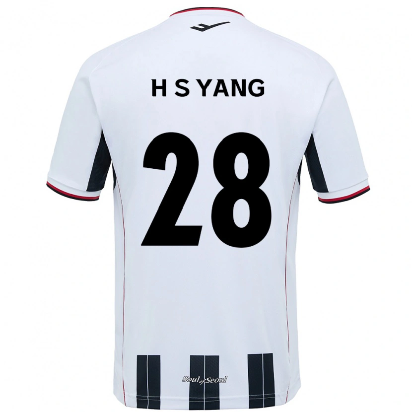 Danxen Dzieci Seung-Hyeon Yang #28 Czarny Czerwony Wyjazdowa Koszulka 2025/26 Koszulki Klubowe